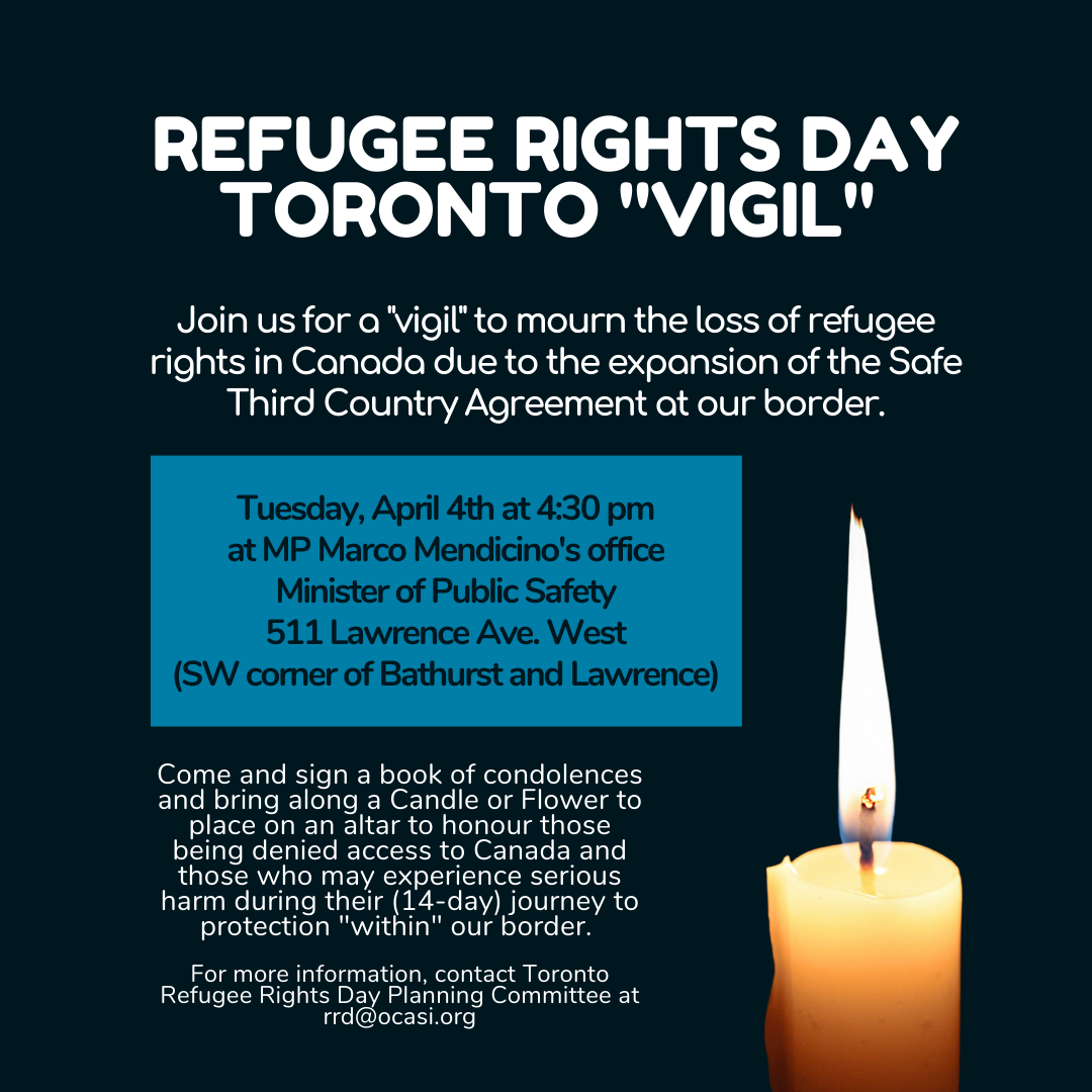 Refugee Rights Day Toronto