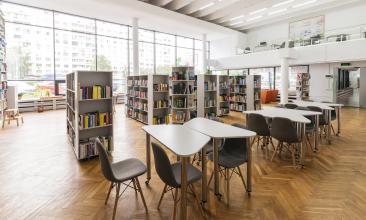 vue intérieure d'une bibliothèque